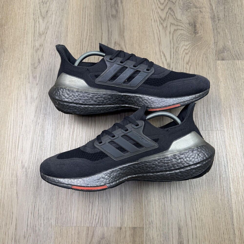 Adidas Ultraboost 21 Shoes Mens Size 11 Black Primeblue Running Gym Sneakers - Picture 6 of 9